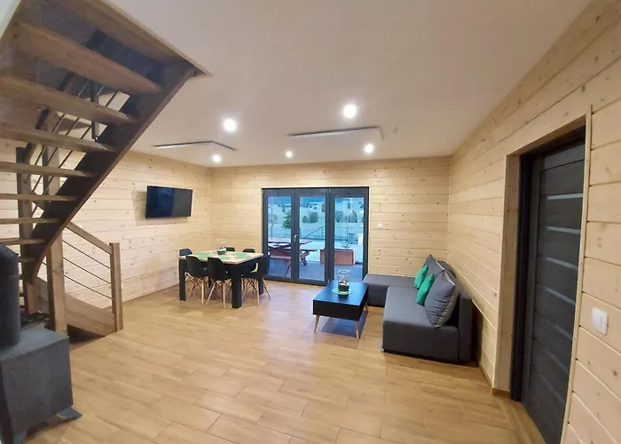 샬레 Osada Orlica Klimatyczne Z Widokiem Na Gory I Termalnym Sauna Jacuzzi 4 Km Od Zieleniec Arena Lasowka